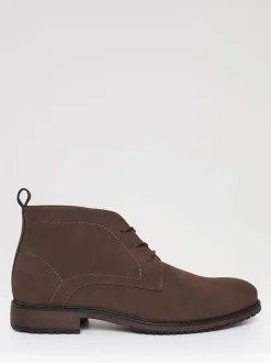 Threadbare Brown Faux Suede Chukka Boots