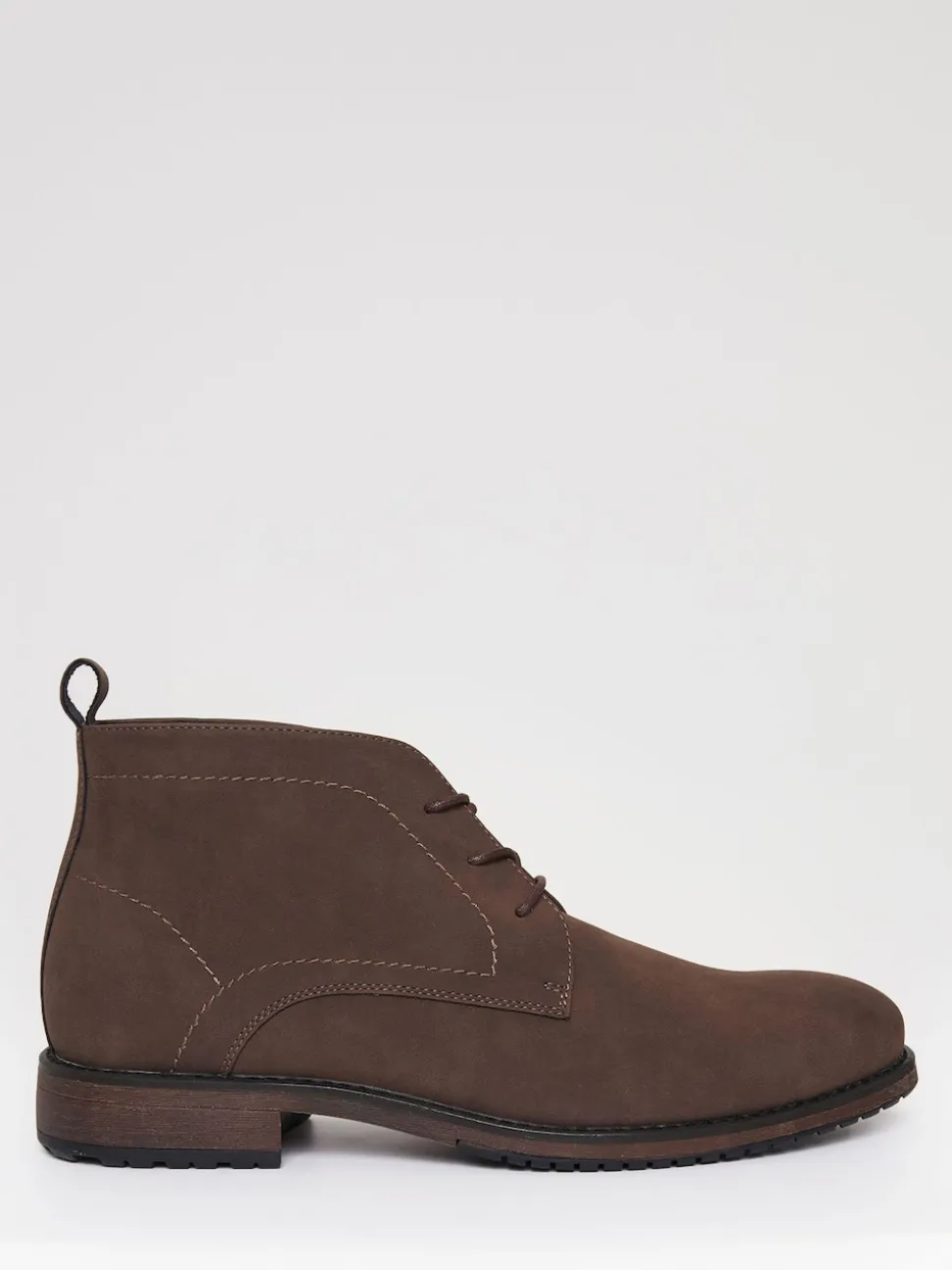 Threadbare Brown Faux Suede Chukka Boots