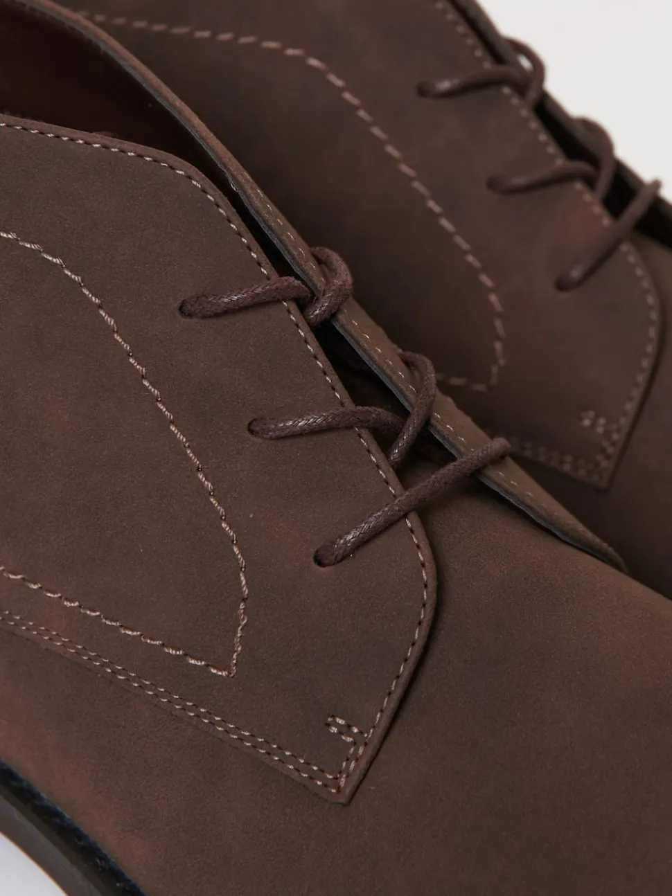 Threadbare Brown Faux Suede Chukka Boots