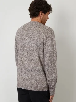 Threadbare Brown Knitted Button Up Cardigan