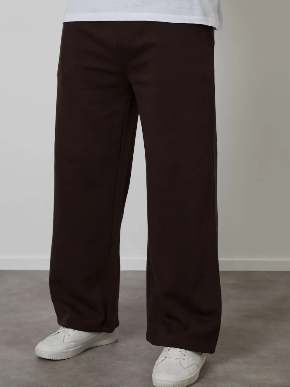 Threadbare Brown Wide Leg Joggers
