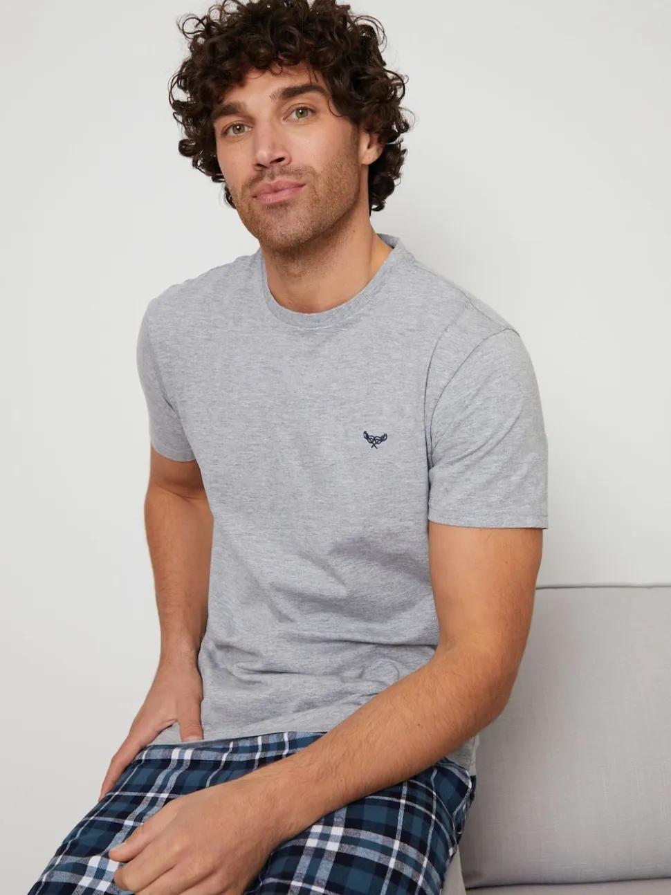 Threadbare Dark Blue Pyjamas Set