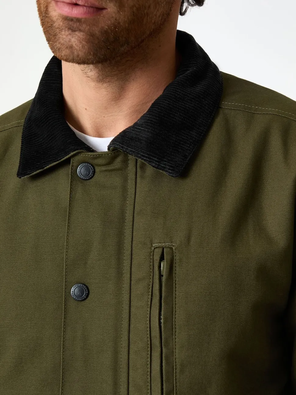 Threadbare Green Twill Lightweight Jacket