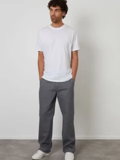 Threadbare Grey Baggy Fit Chino Trousers