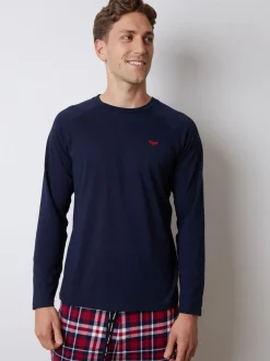 Threadbare Grey Check Long Pyjamas Set 2 Pack