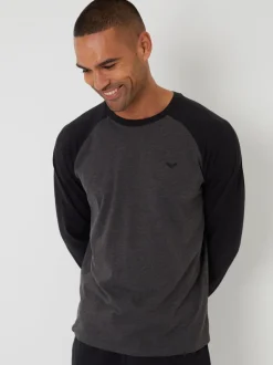 Threadbare Grey Long Raglan Lounge Sets 2 Pack