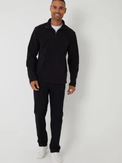 Threadbare Grey Quarter Zip Microfleece Sweatshirts 2 Pack