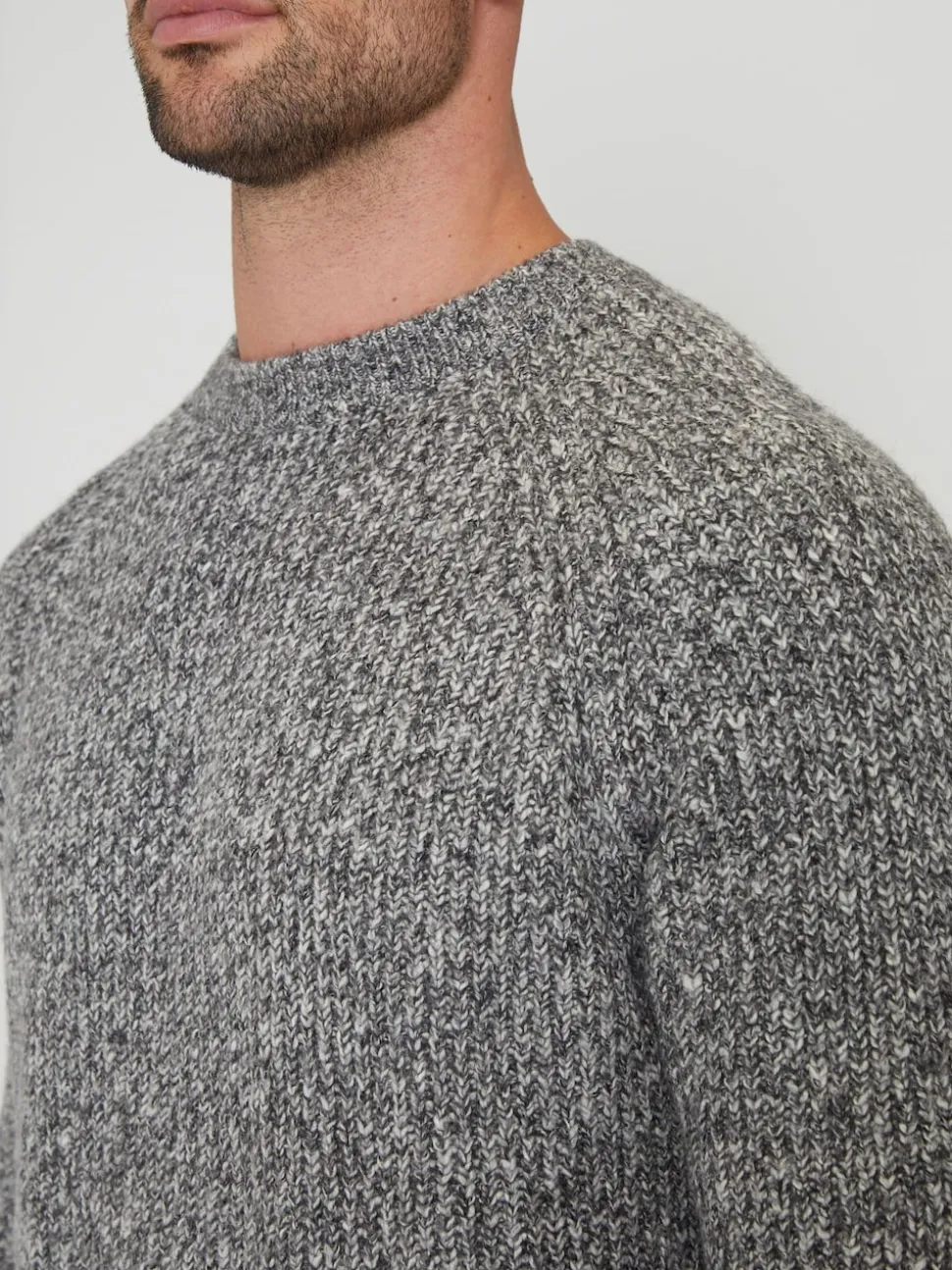 Threadbare Grey Raglan Sleeve Crew Neck Jumper