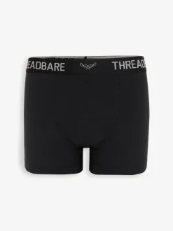 Threadbare Grey/Black Hipster Fit Boxer Shorts (5 Pack)