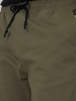 Threadbare Khaki Jogger Style Drawcord Trousers