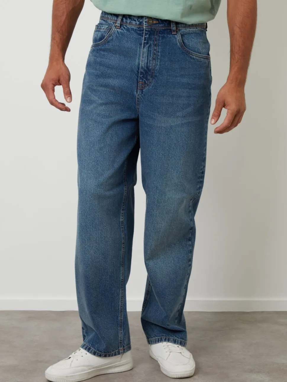 Threadbare Light Blue Baggy Fit Jeans