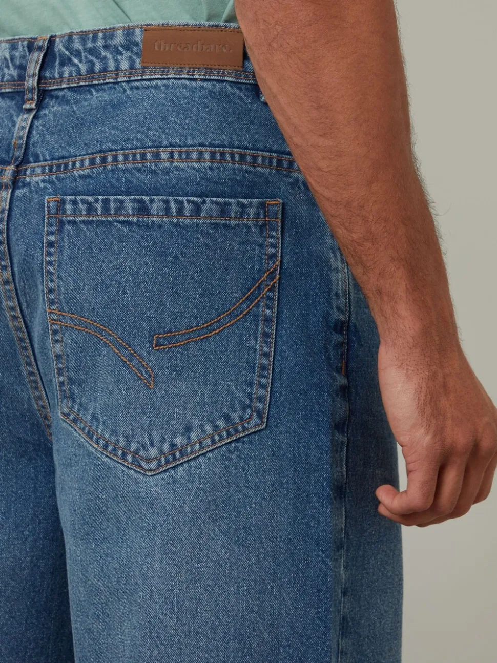 Threadbare Light Blue Baggy Fit Jeans
