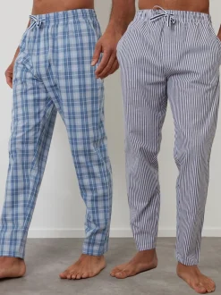 Threadbare Light Blue Cotton Lounge Joggers 2 Pack