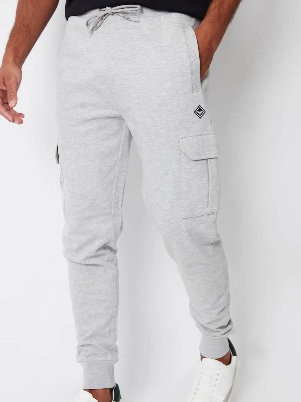 Threadbare Light Grey Cargo Style Joggers