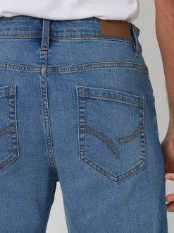 Threadbare Light Wash Straight Fit Jeans With Stretch