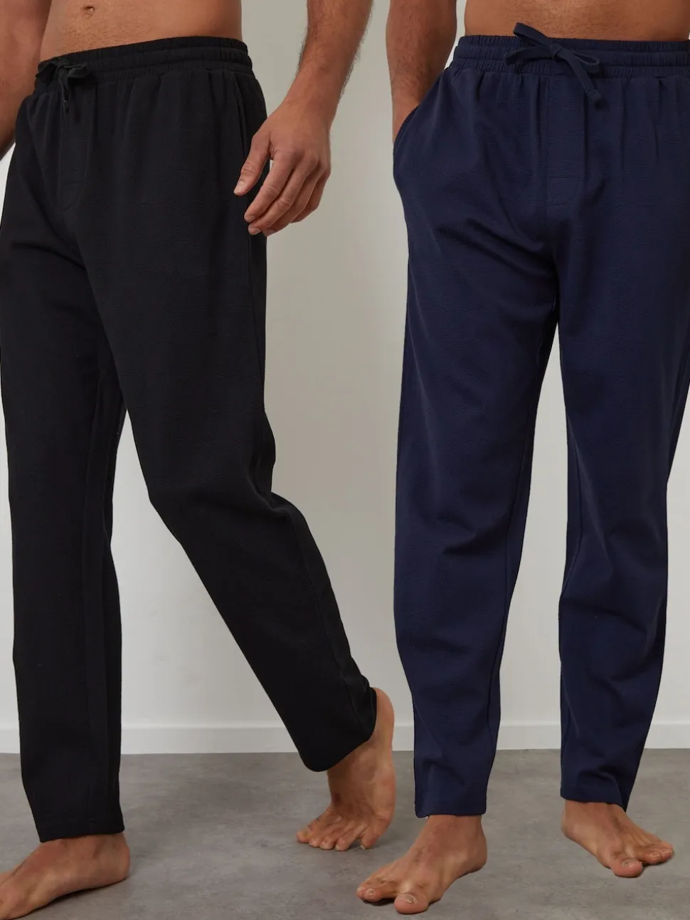 Threadbare Navy Blue Cotton Lounge Joggers 2 Pack