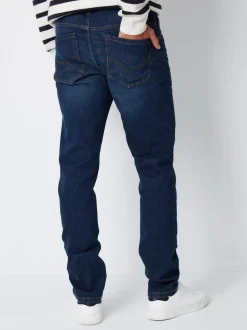 Threadbare Navy Blue Slim Fit Jeans With Stretch