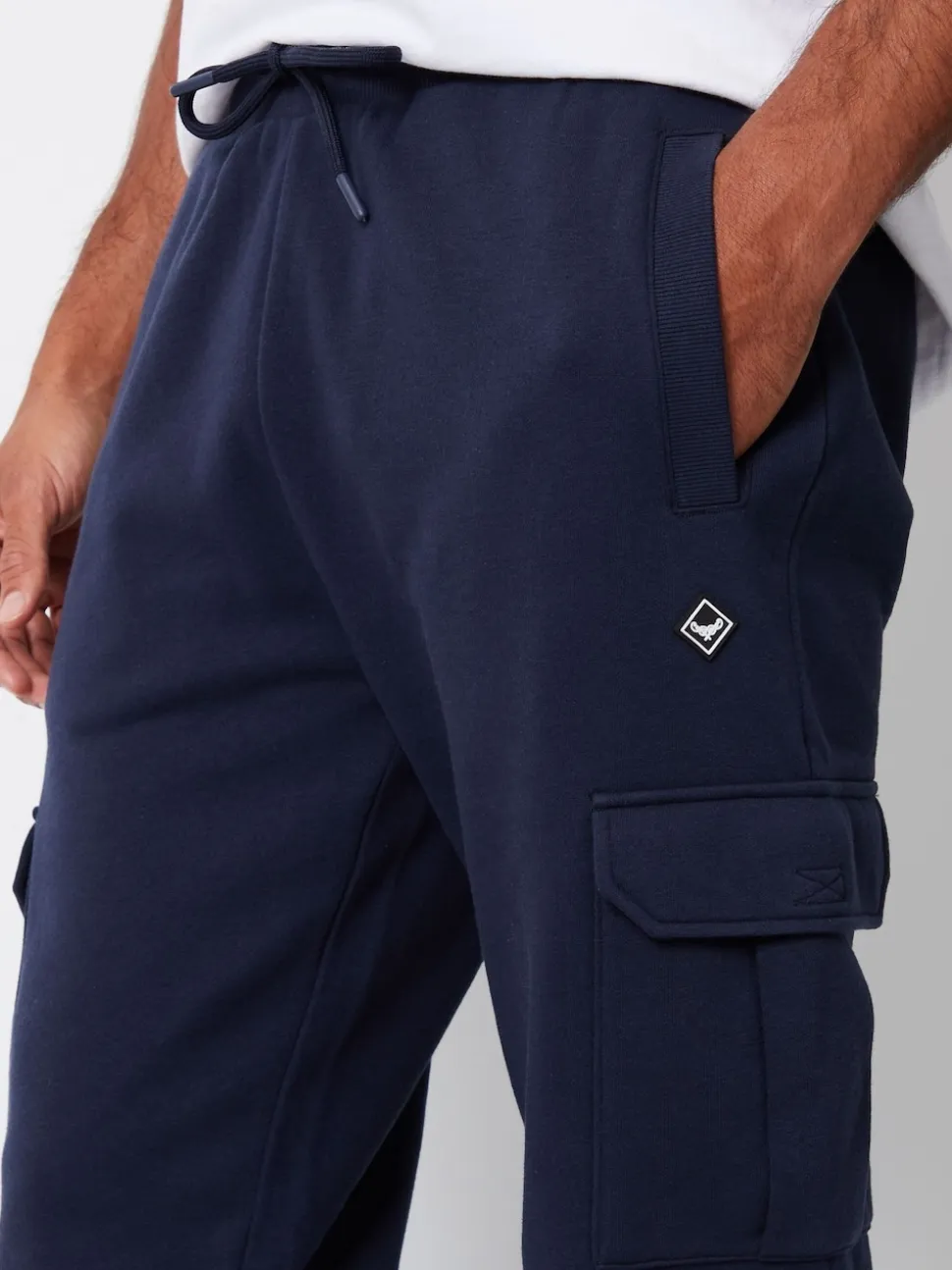 Threadbare Navy Cargo Style Joggers