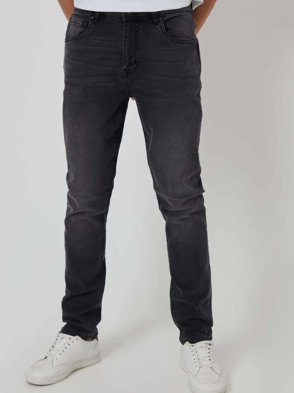 Threadbare Washed Black Slim Fit Jeans With Stretch
