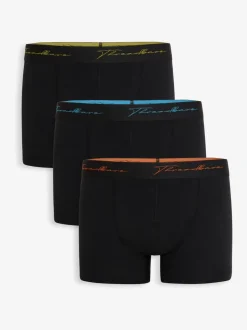 Threadbare Yellow/Blue/Orange Hipster Fit Boxer Shorts 3 Pack