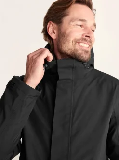 Tog 24 Black Glenton Long Hooded Waterproof Coat