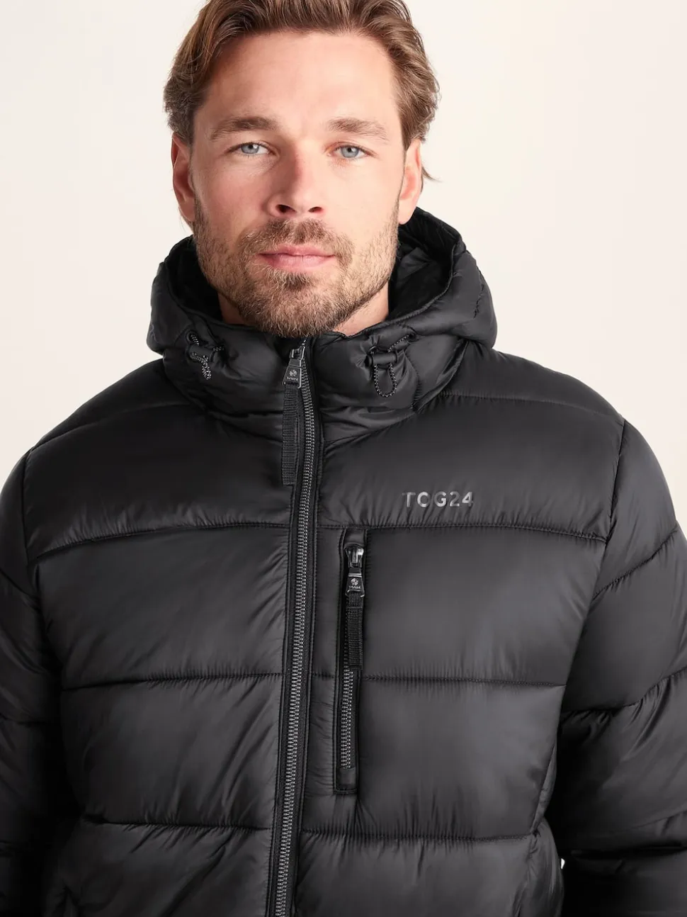 Tog 24 Black Maloney Hooded Padded Jacket