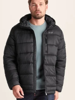 Tog 24 Black Maloney Hooded Padded Jacket