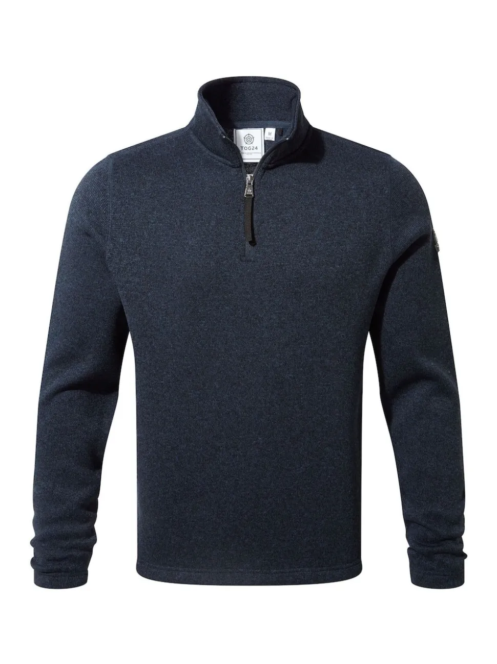 Tog 24 Blue Pearson Knit Look Quarter Zip Fleece