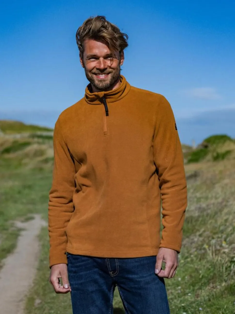 Tog 24 Brown Revive Quarter Zip Fleece