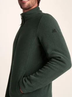 Tog 24 Dark Green Mens Revive Fleece Black Jacket