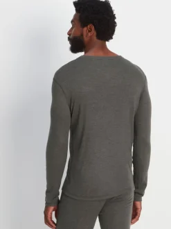 Tog 24 Dark Grey Marl Meru Thermal Crewneck Sweatshirt