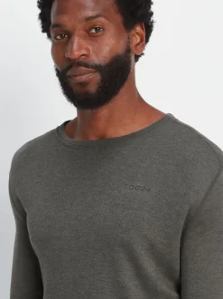 Tog 24 Dark Grey Marl Meru Thermal Crewneck Sweatshirt