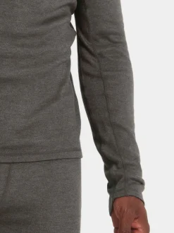 Tog 24 Dark Grey Marl Meru Thermal Crewneck Sweatshirt