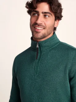 Tog 24 Green Pearson Knit Look Quarter Zip Fleece