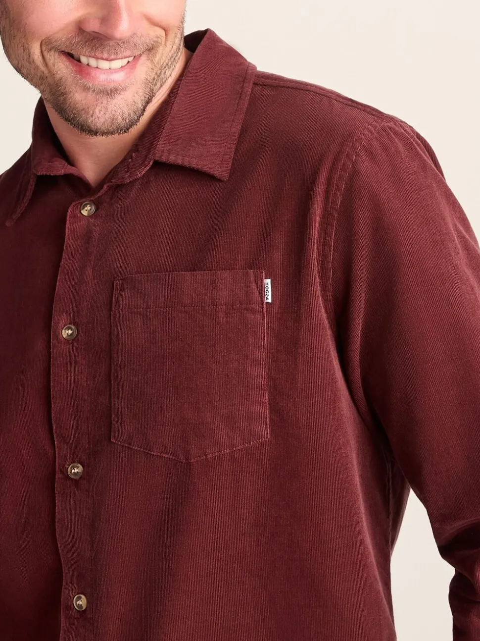 Tog 24 Red Mens Lenny Long Sleeve Shirt