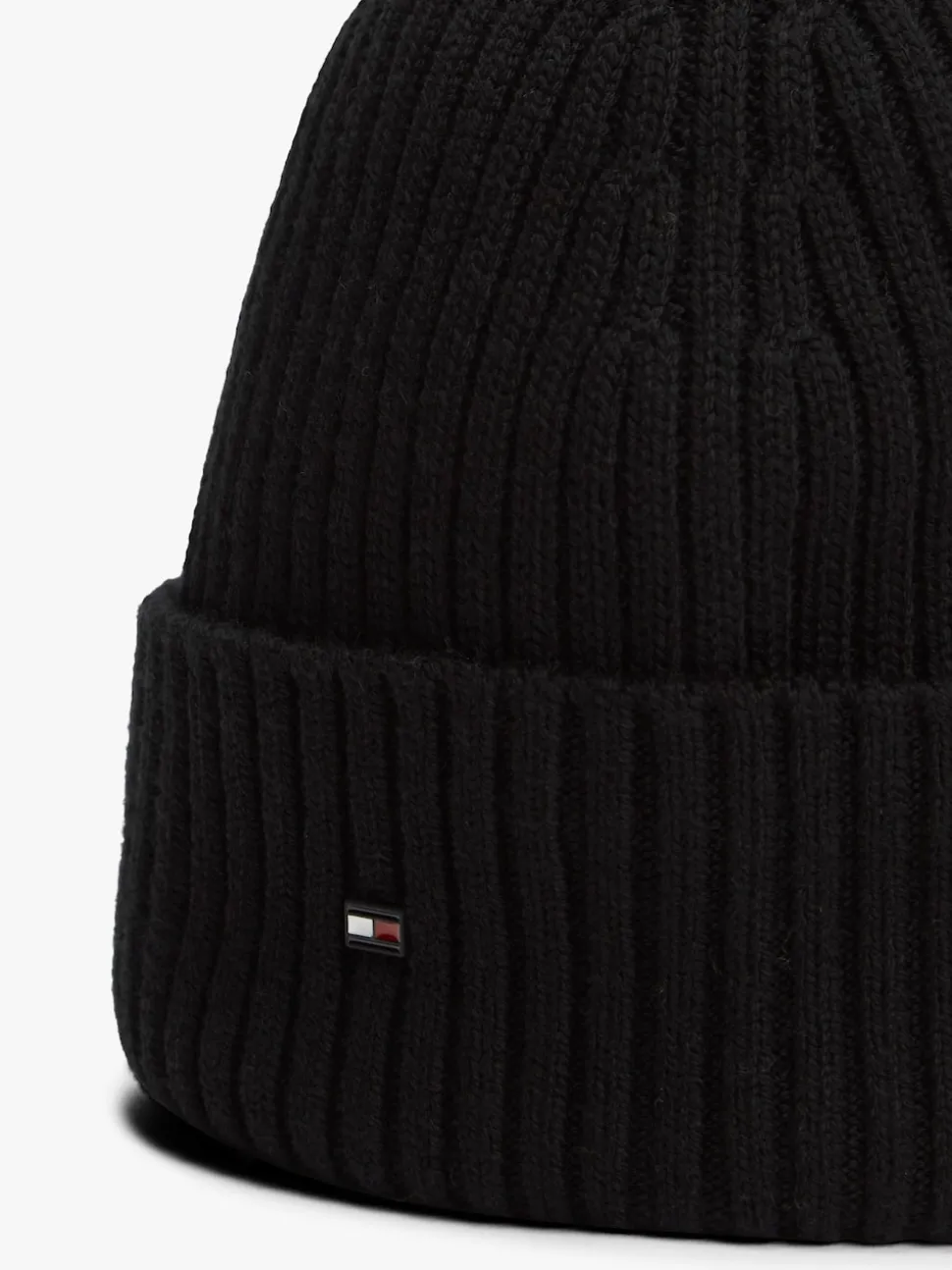 Tommy Hilfiger Black Flag Pure Wool Beanie