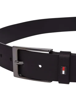 Tommy Hilfiger Black Layton Leather Belt