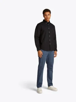 Tommy Hilfiger Black Regular Fit Flex Poplin Shirt