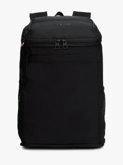 Tommy Hilfiger Black Textile Logo Packable Backpack