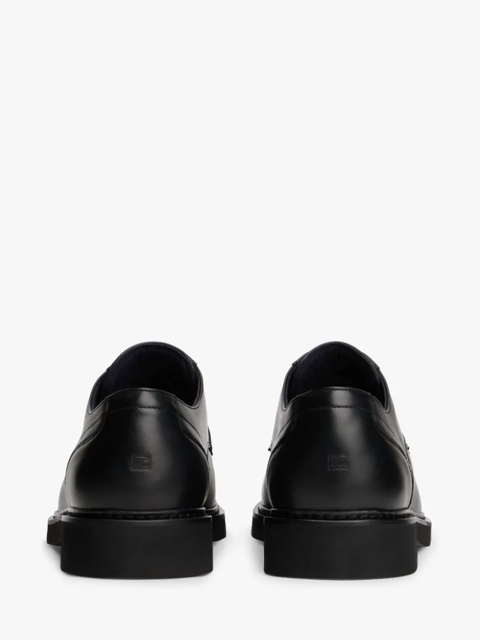Tommy Hilfiger Black Ultra Lightweight Leather Derby Shoes