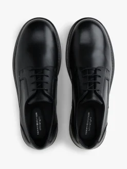 Tommy Hilfiger Black Ultra Lightweight Leather Derby Shoes