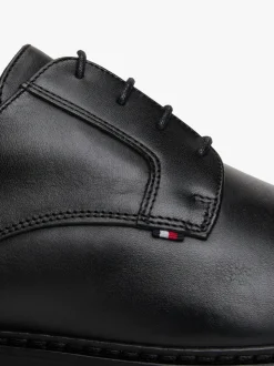 Tommy Hilfiger Black Ultra Lightweight Leather Derby Shoes