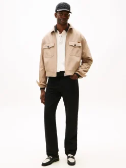 Tommy Hilfiger Black Washed Regular Straight Leg Black Jeans