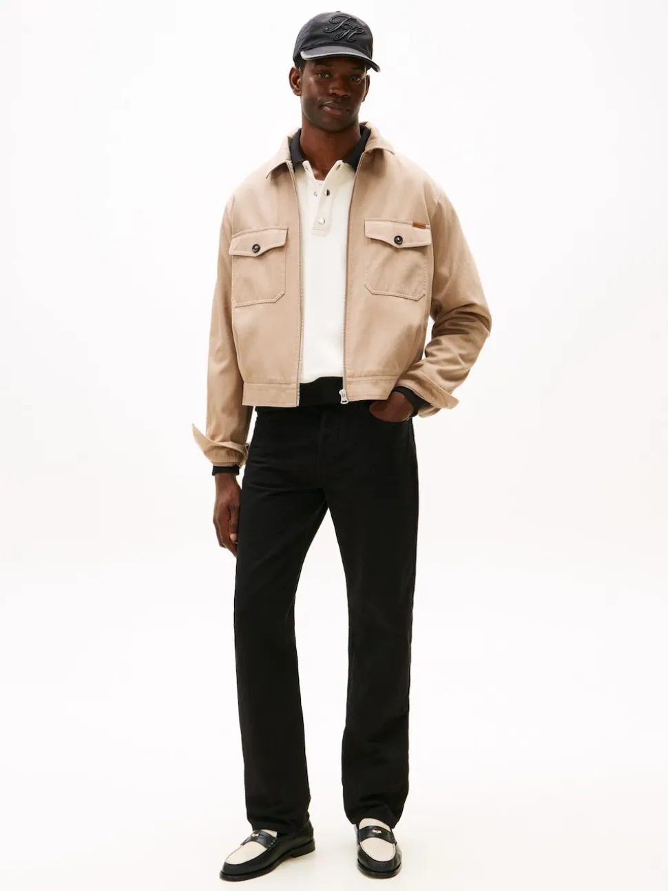 Tommy Hilfiger Black Washed Regular Straight Leg Black Jeans