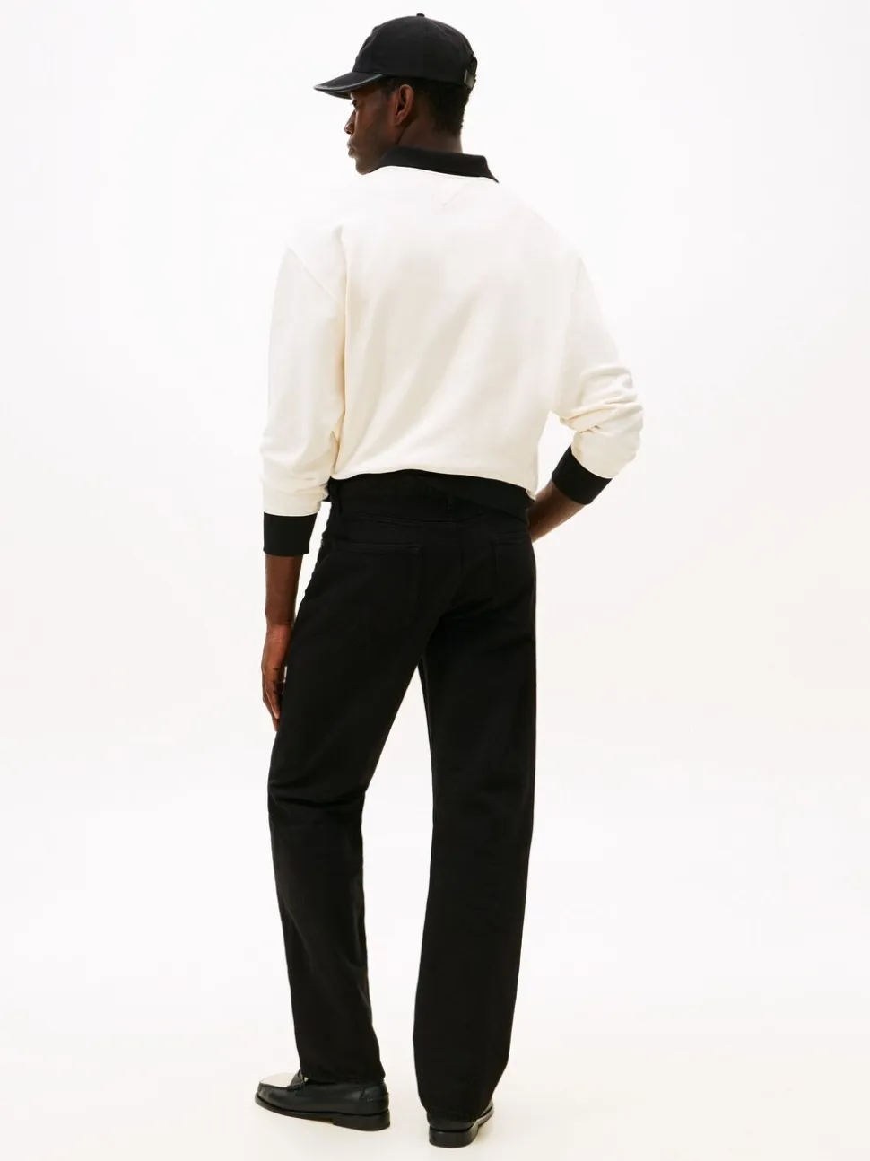 Tommy Hilfiger Black Washed Regular Straight Leg Black Jeans