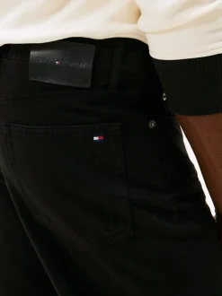 Tommy Hilfiger Black Washed Regular Straight Leg Black Jeans