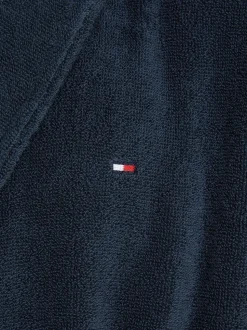 Tommy Hilfiger Blue 100% Cotton Icon Bathrobe