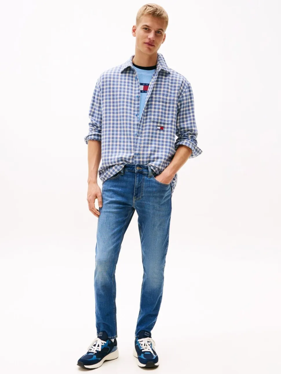Tommy Hilfiger Blue Austin Slim Tapered Jeans