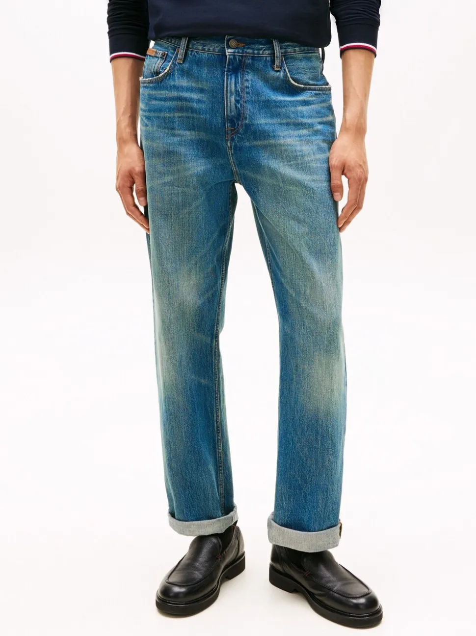 Tommy Hilfiger Blue Back Cinch Relaxed Jeans