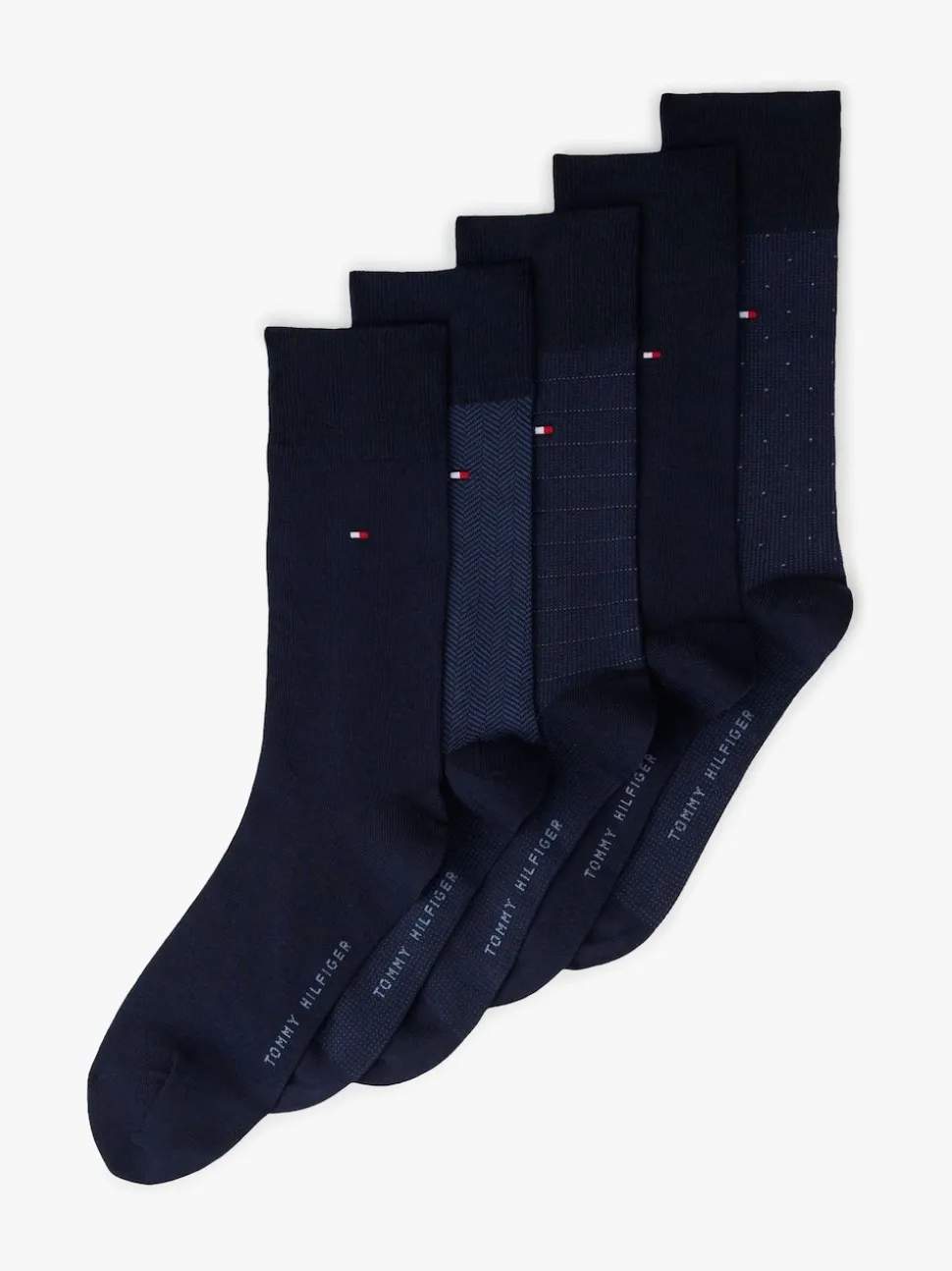 Tommy Hilfiger Blue Classic Socks 5 Pack Gift Box